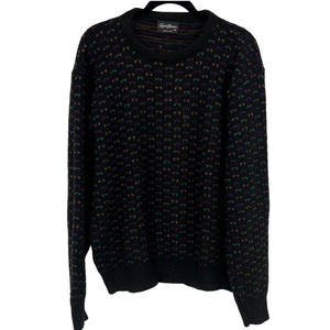 Vintage Reed‎ & James Grandpa Coogi Knit Sweater 3D Textured 90's Men's XL